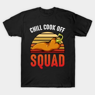 Chili Cook Off Squad - Retro Style Chili Pepper Vintage T-Shirt